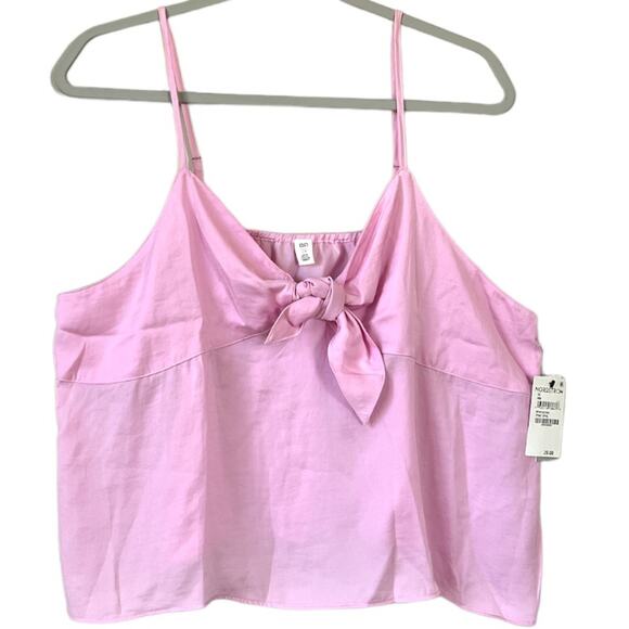 Pink Spaghetti Strap Plus Size Tank Top NWT - Picture 1 of 5